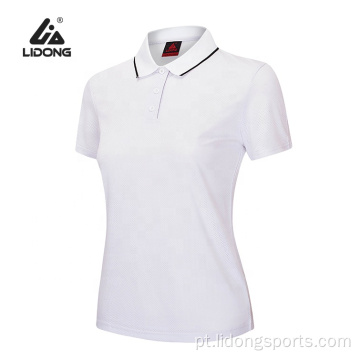 Logotipo personalizado Imprimir Sublimação Unisex Sport Polo Camiseta